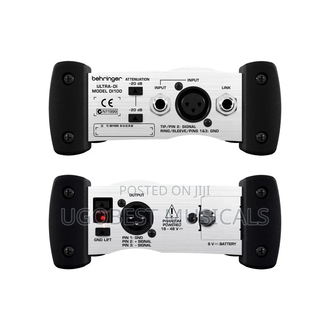 ULTRA-DI DI100, Professional Battery/Phantom Powered DI-Box.