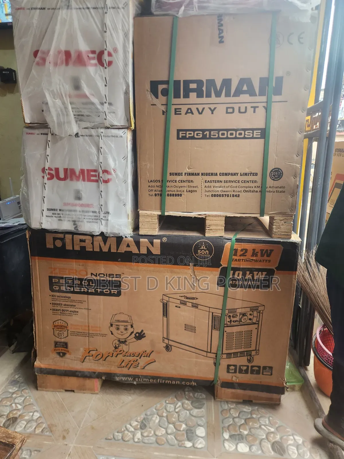 10kva Firman Generator 100% Pure Copper Coil 2 Years Warranty New