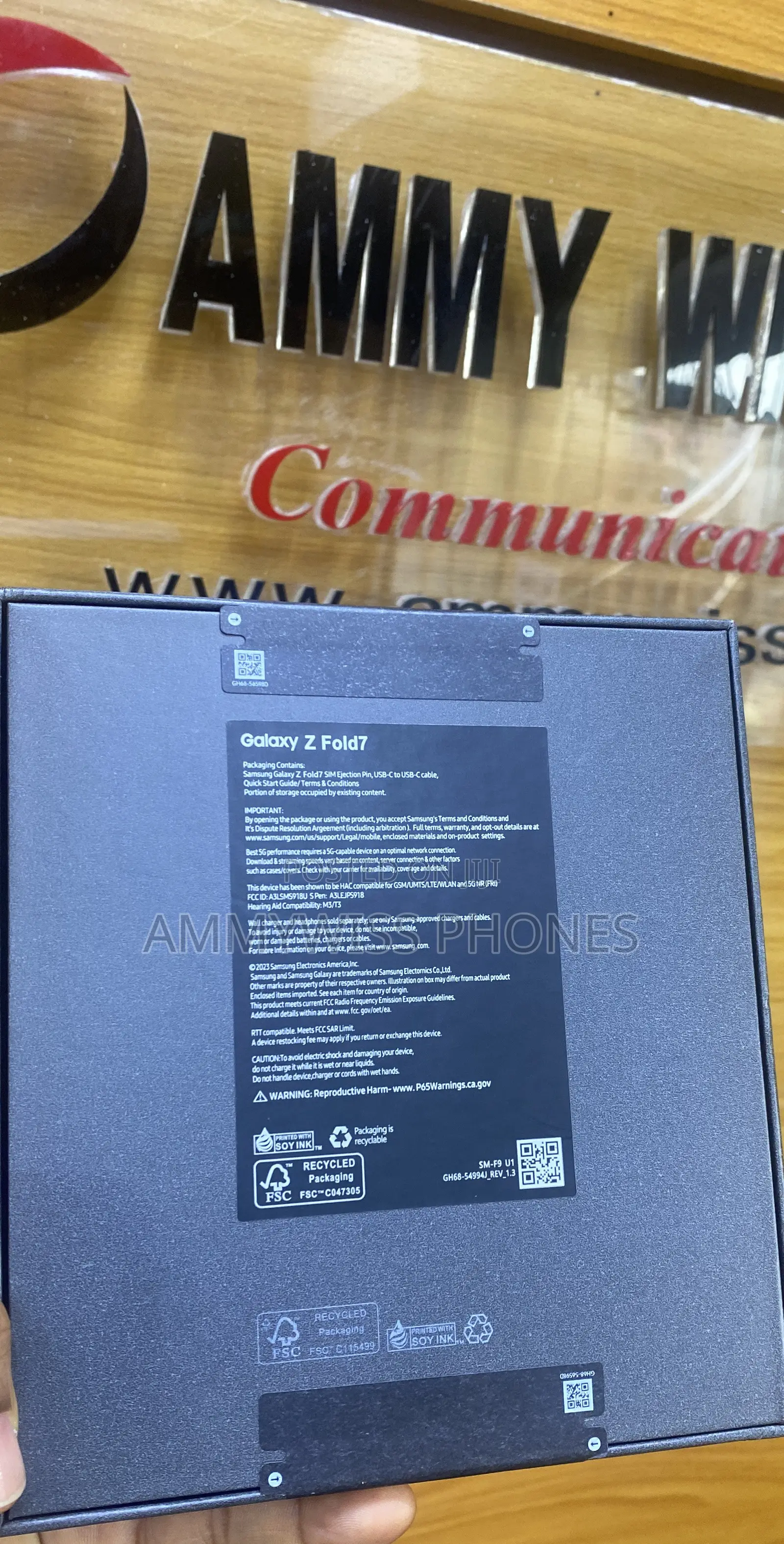 New Samsung Galaxy Z Fold7 512 GB Blue