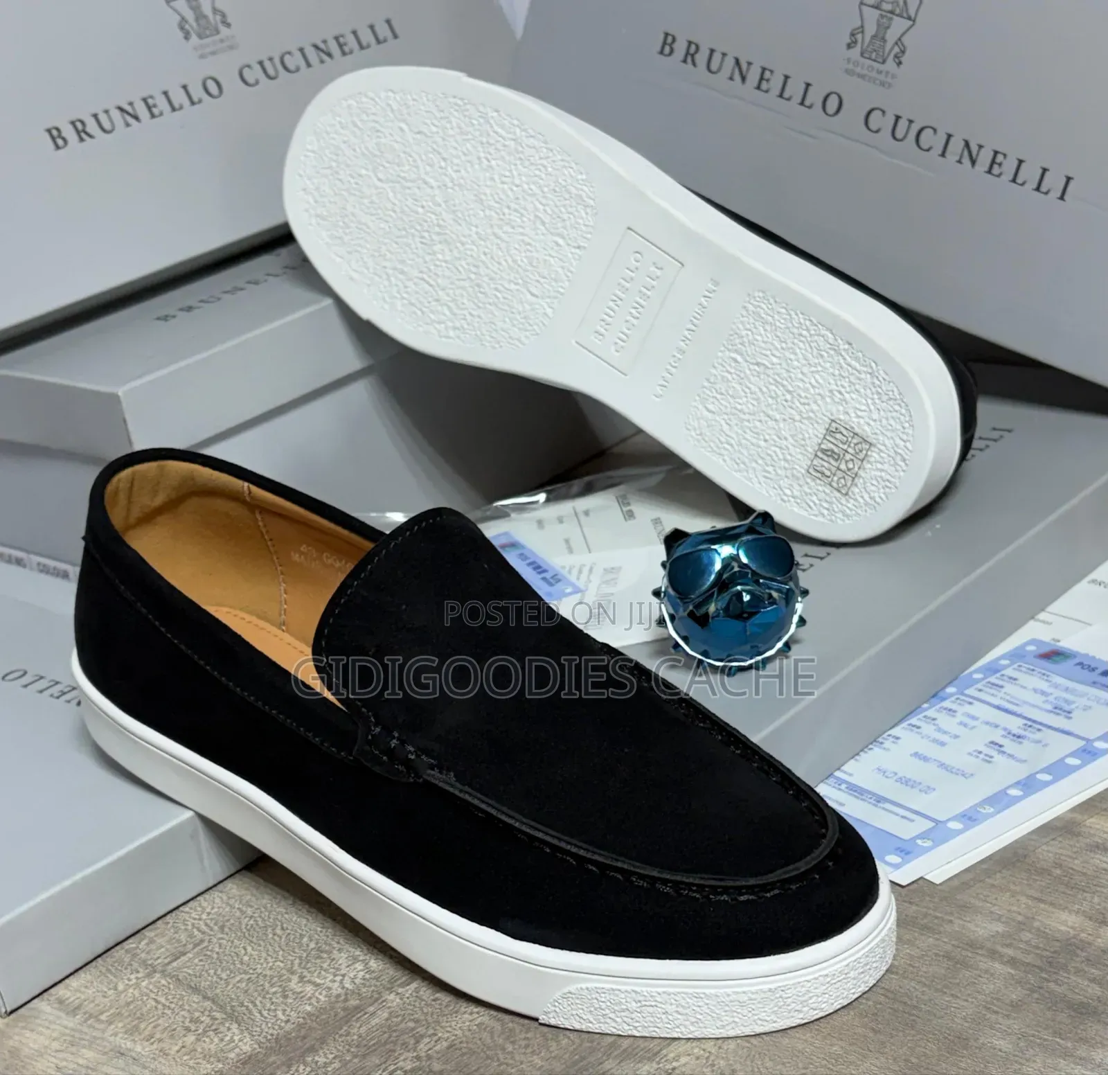 Men's Suede Smart-Casual Loafers With White Sole Size 40-46