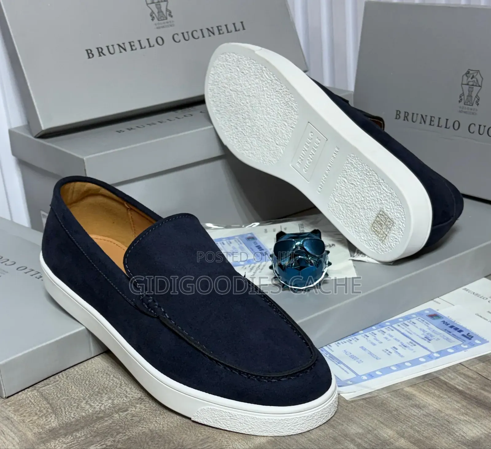Men's Suede Smart-Casual Loafers With White Sole Size 40-46