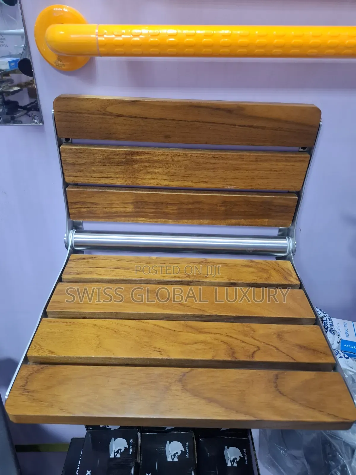 Bathroom Shower Wooden Chair for Aged People