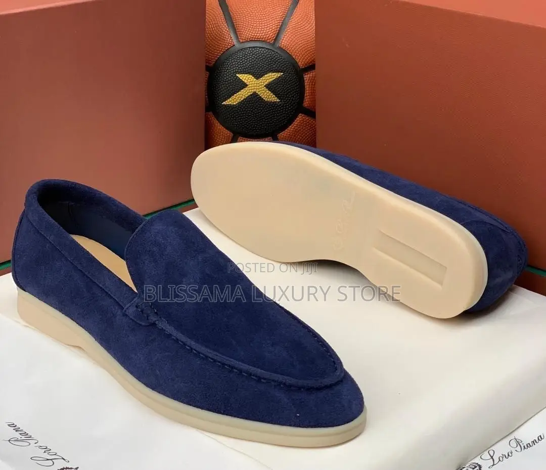 Loro Piana Premium Luxury Men Suede Loafers Shoes –Durable/Comfortable
