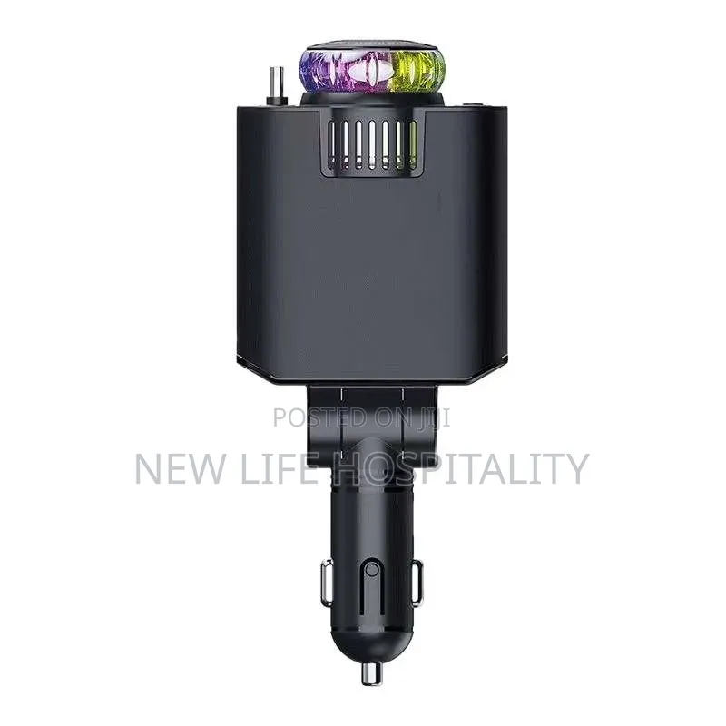 5 in 1Retractable Car Charger With Aromatherapy and Starlight,