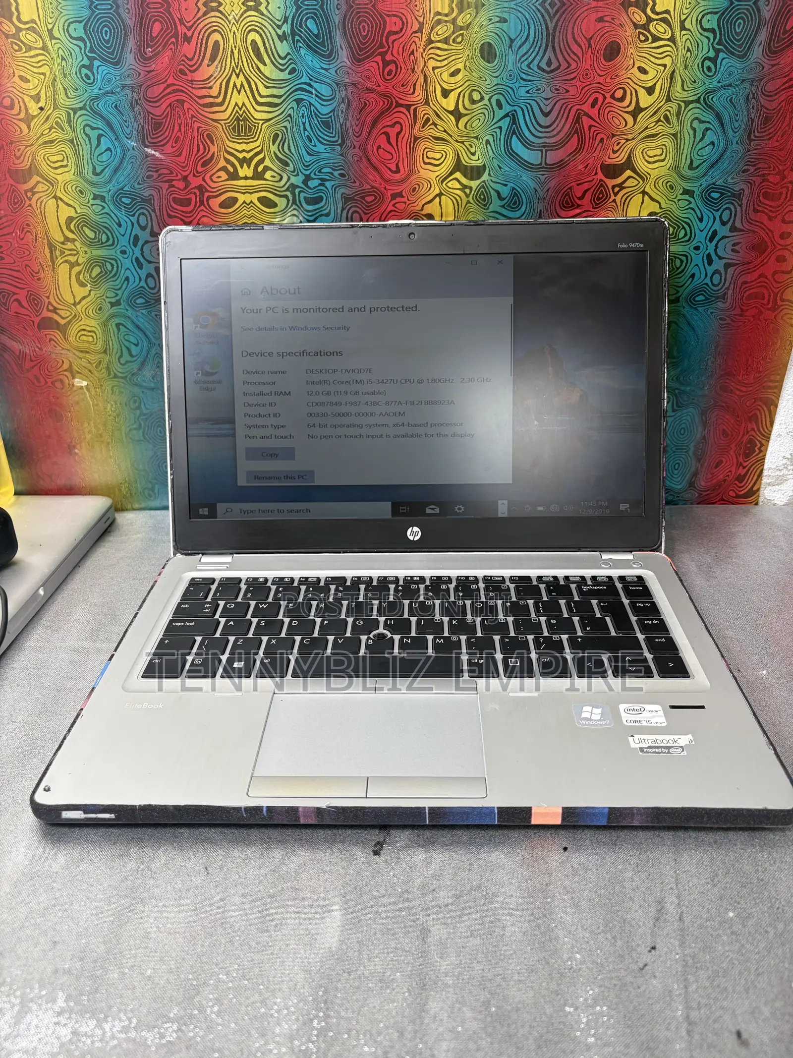 Laptop HP EliteBook Folio 9470M 12GB Intel Core i5 HDD 500GB