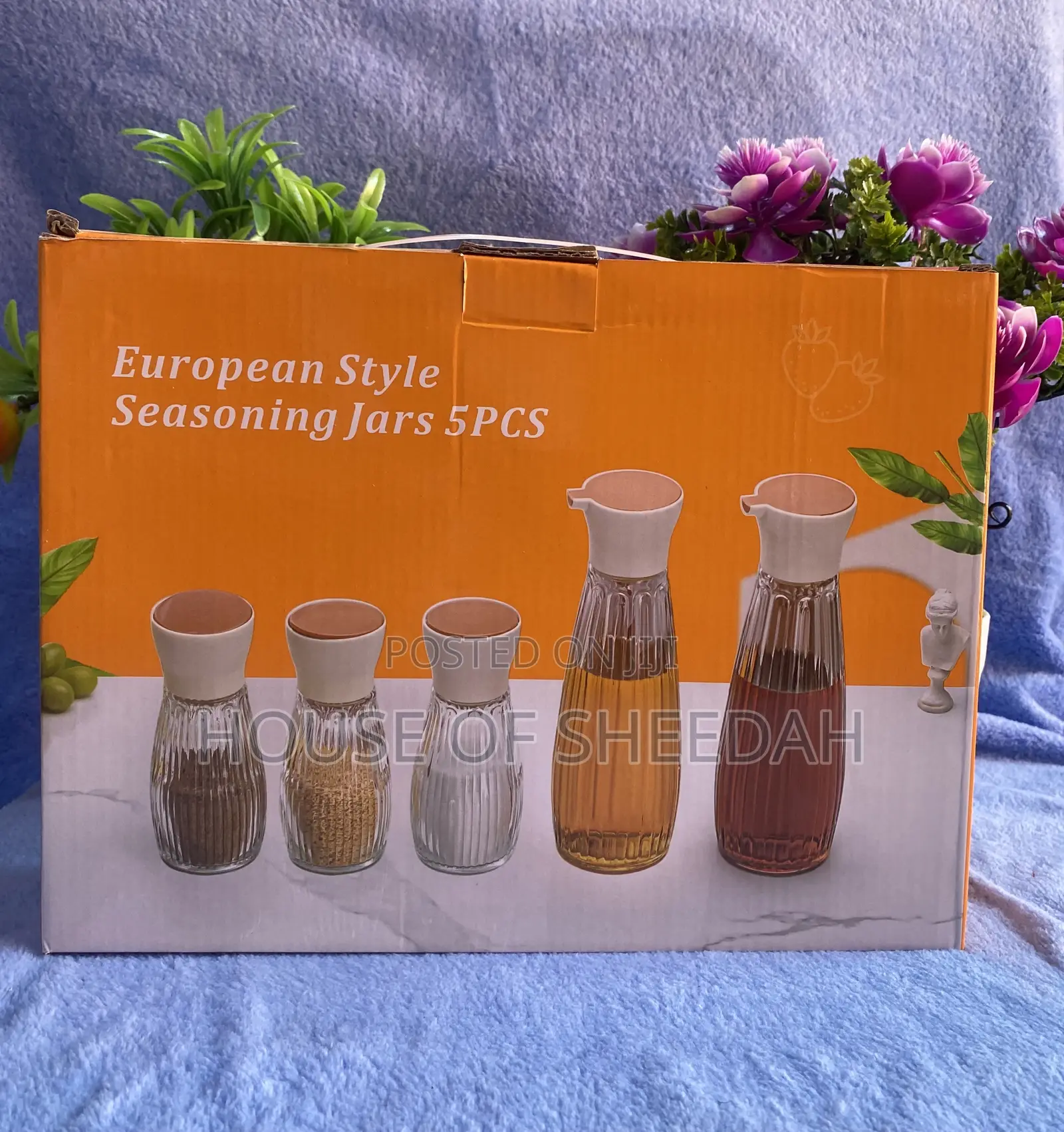 5pcs European Style Seasoning Jars Set