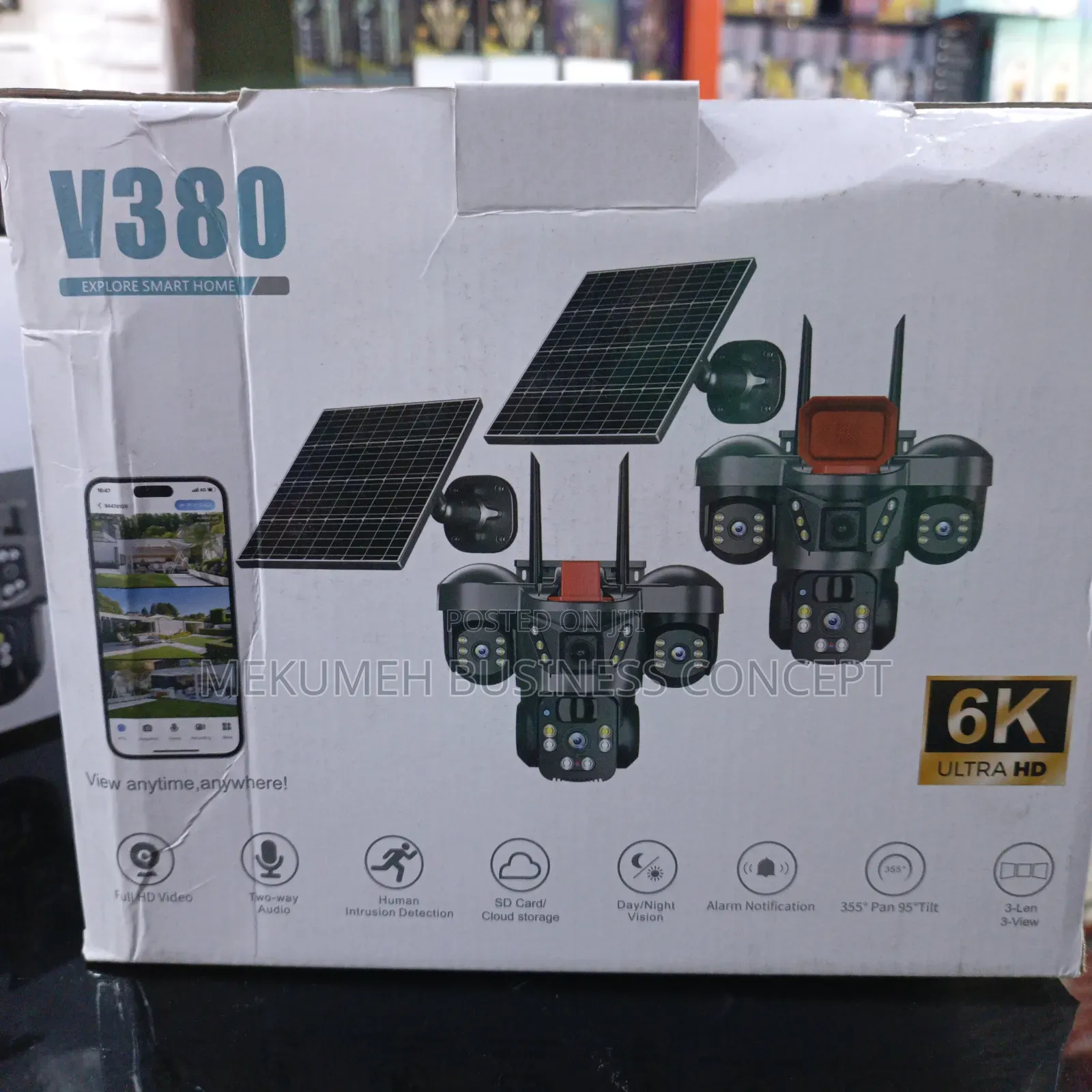V380 Pro Wifi Smart Solar Camera