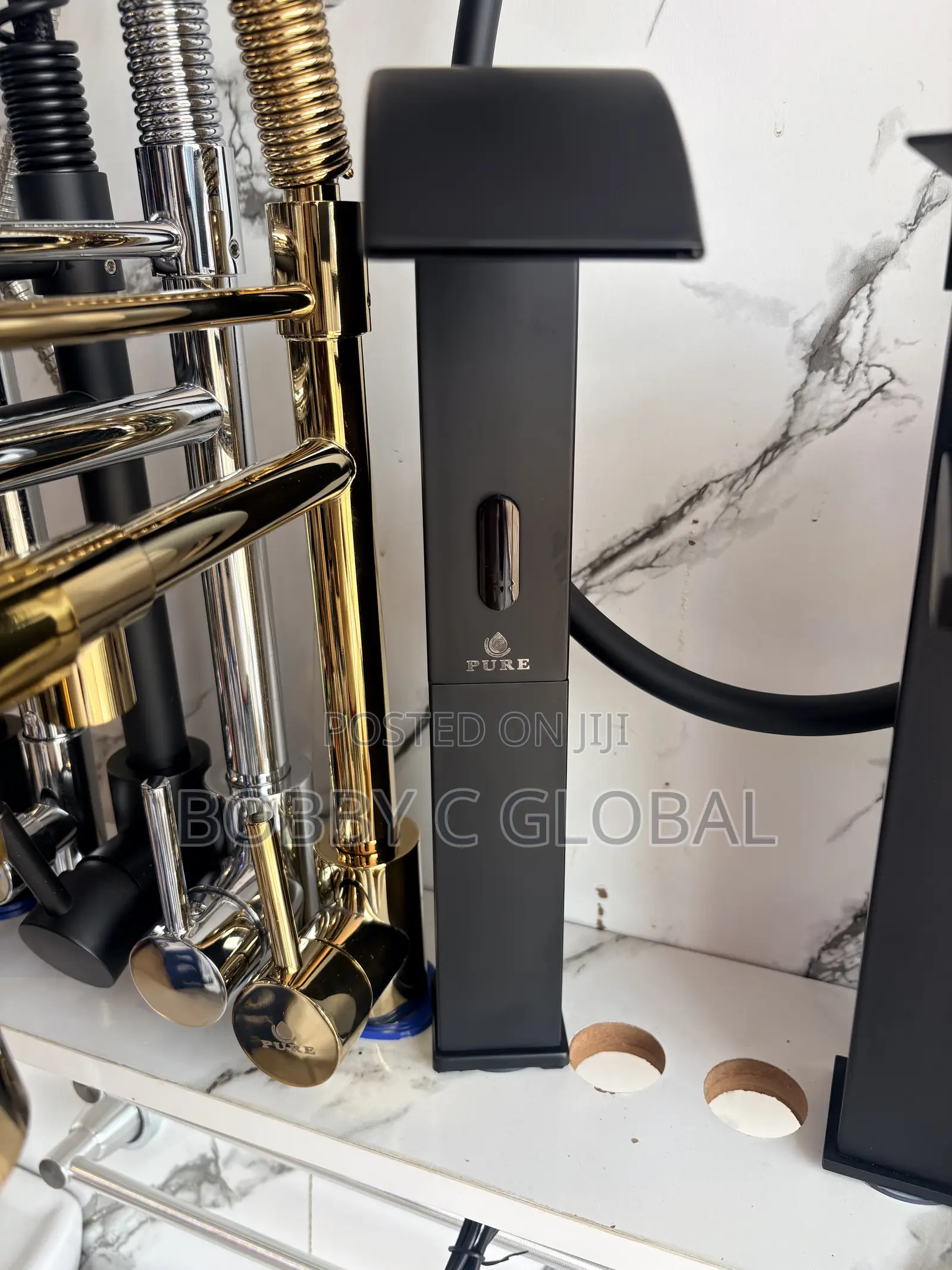 Long Waterfall Sensor Basin Mixer