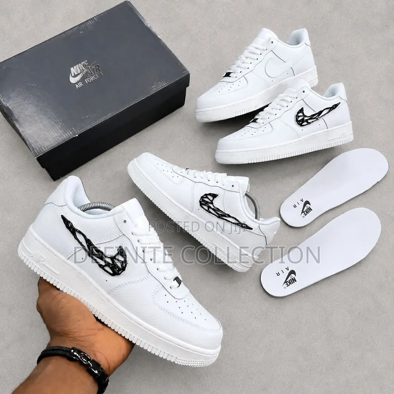 NIKE Air Force 1 Premium Molten Metal Sneakers