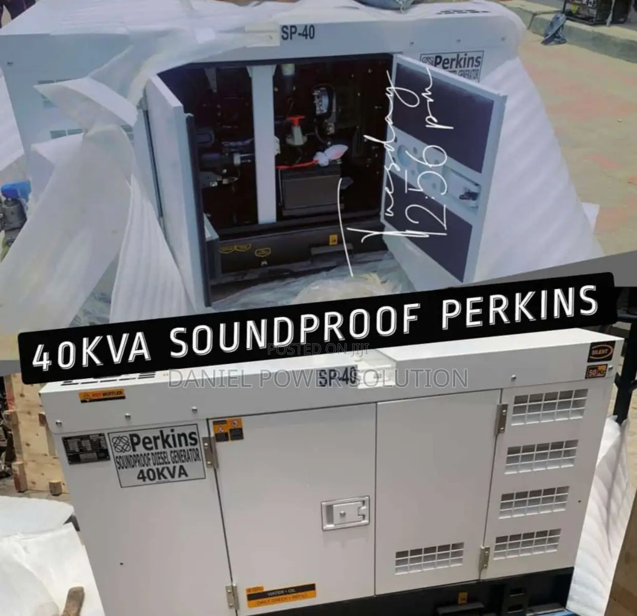 40kva Perkins Soundproof Diesel Generator 100% Copper Coil