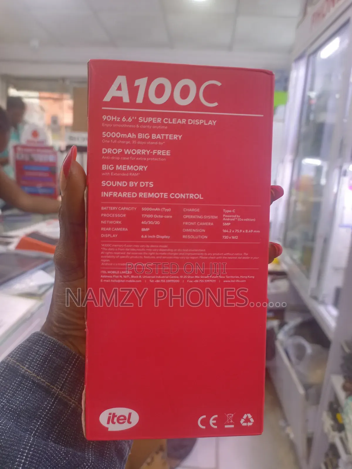 New Itel A100C 64 GB Black