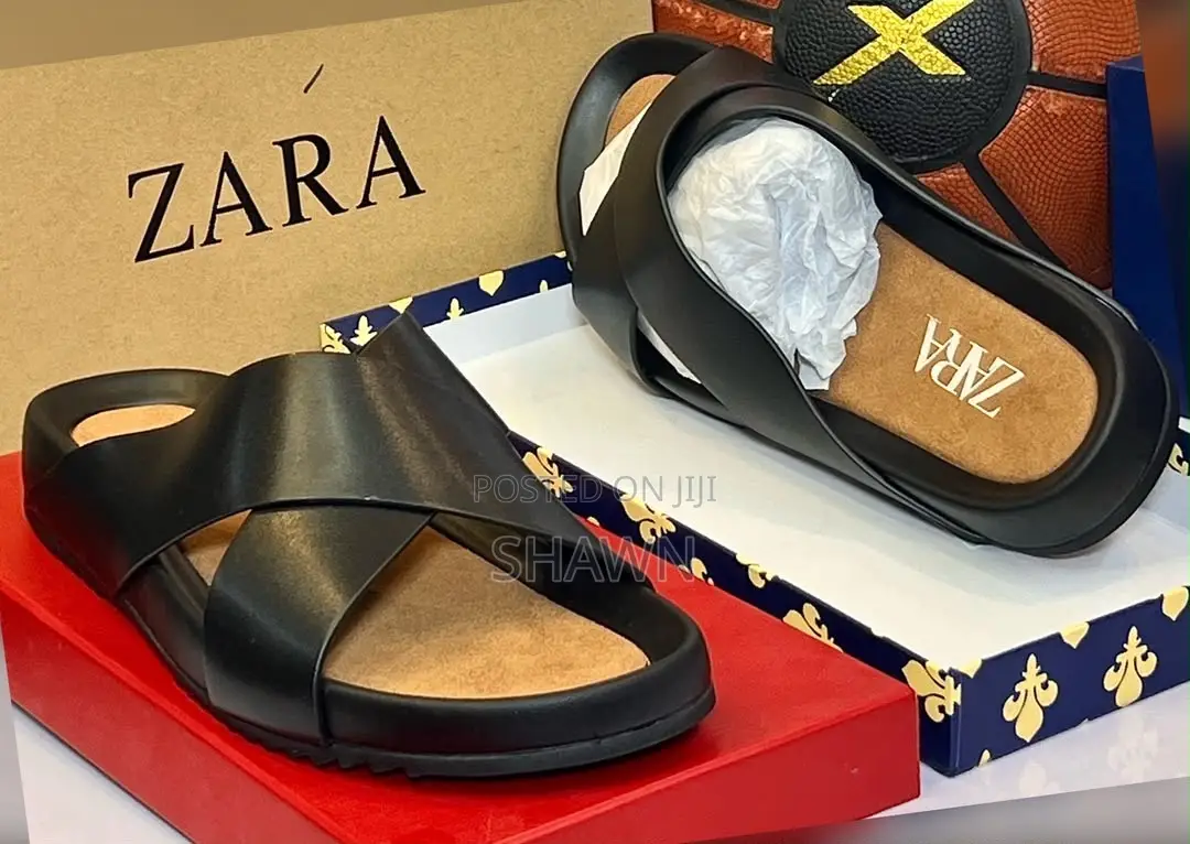 Zara Luxury Leather Slippers
