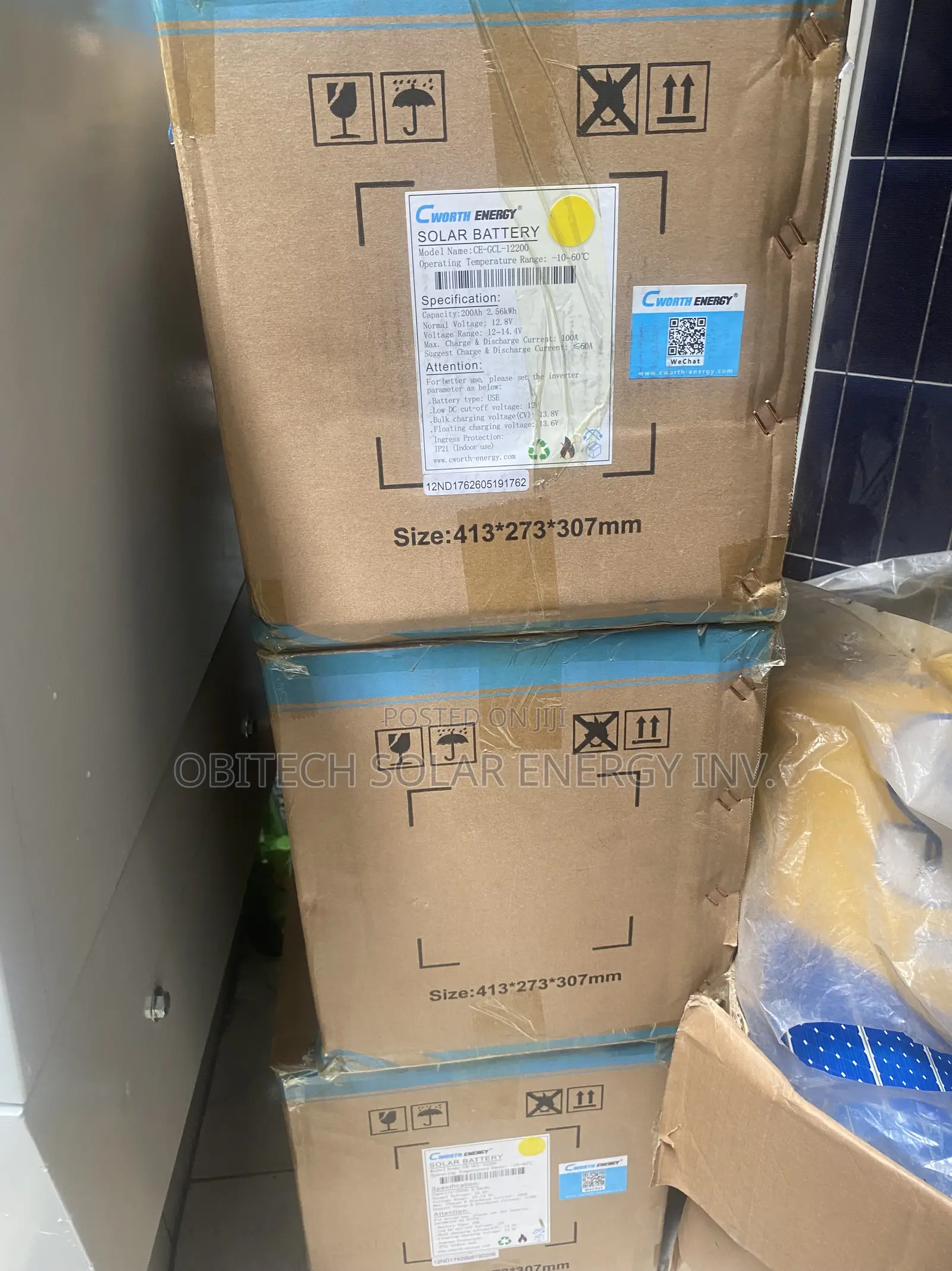 2.56kwh Cworth Energy Solar Battery