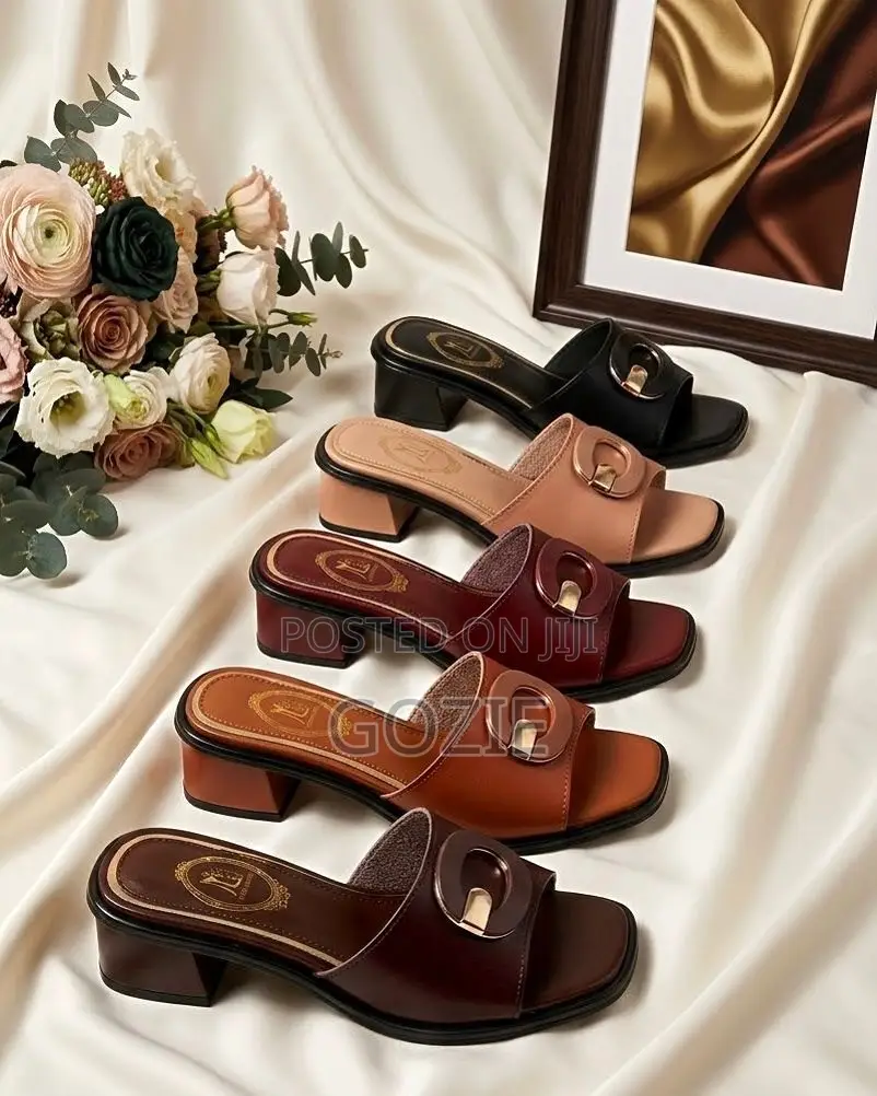 Gorgeous Block Heel Slippers