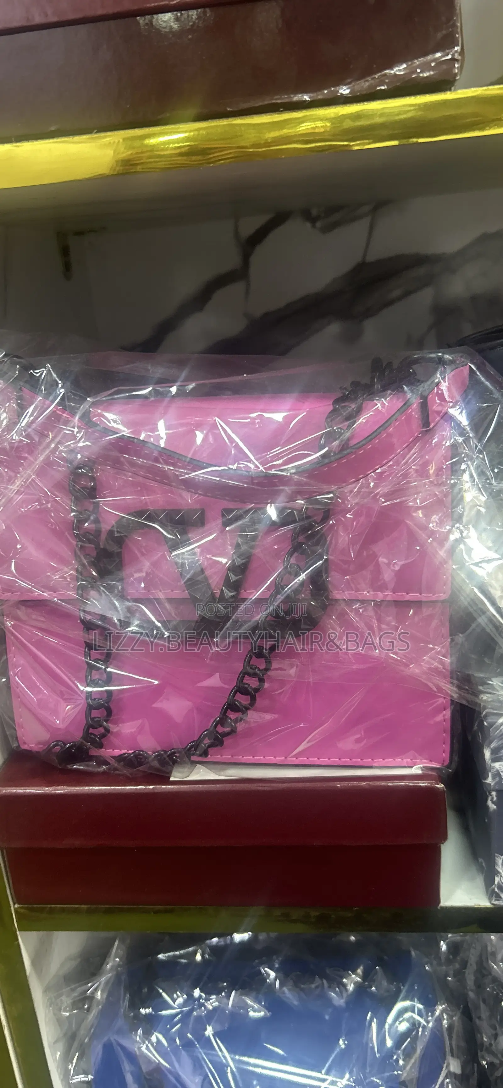 Valentino Black Handchaine Bag
