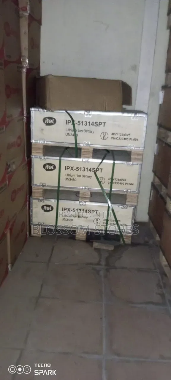 Itel 32kwh Lithium Battery (51.2v 628ah) Intelligent BMS 8000+ Cycles