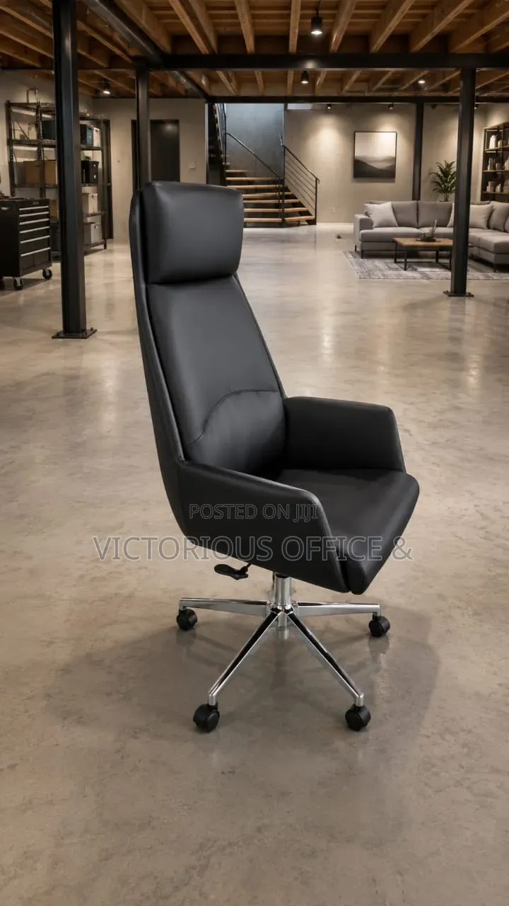 Sleek Leather Executive Director Chair