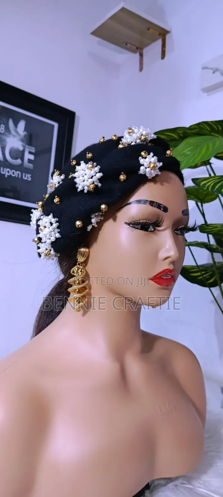 Black Beret Cap
