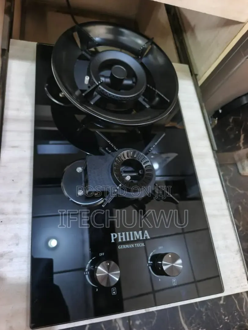 Original PHIIMA German Technology Built-in Flips Up 2 Burners Gas HOB