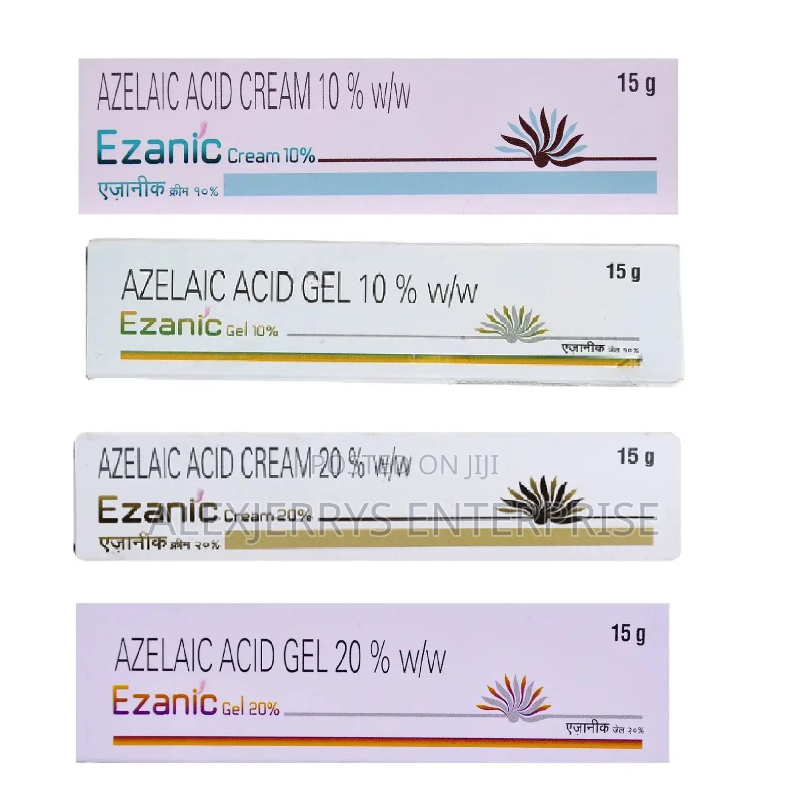 Ezanic Azelaic Acid Cream Gel 10% / 20% – 15g