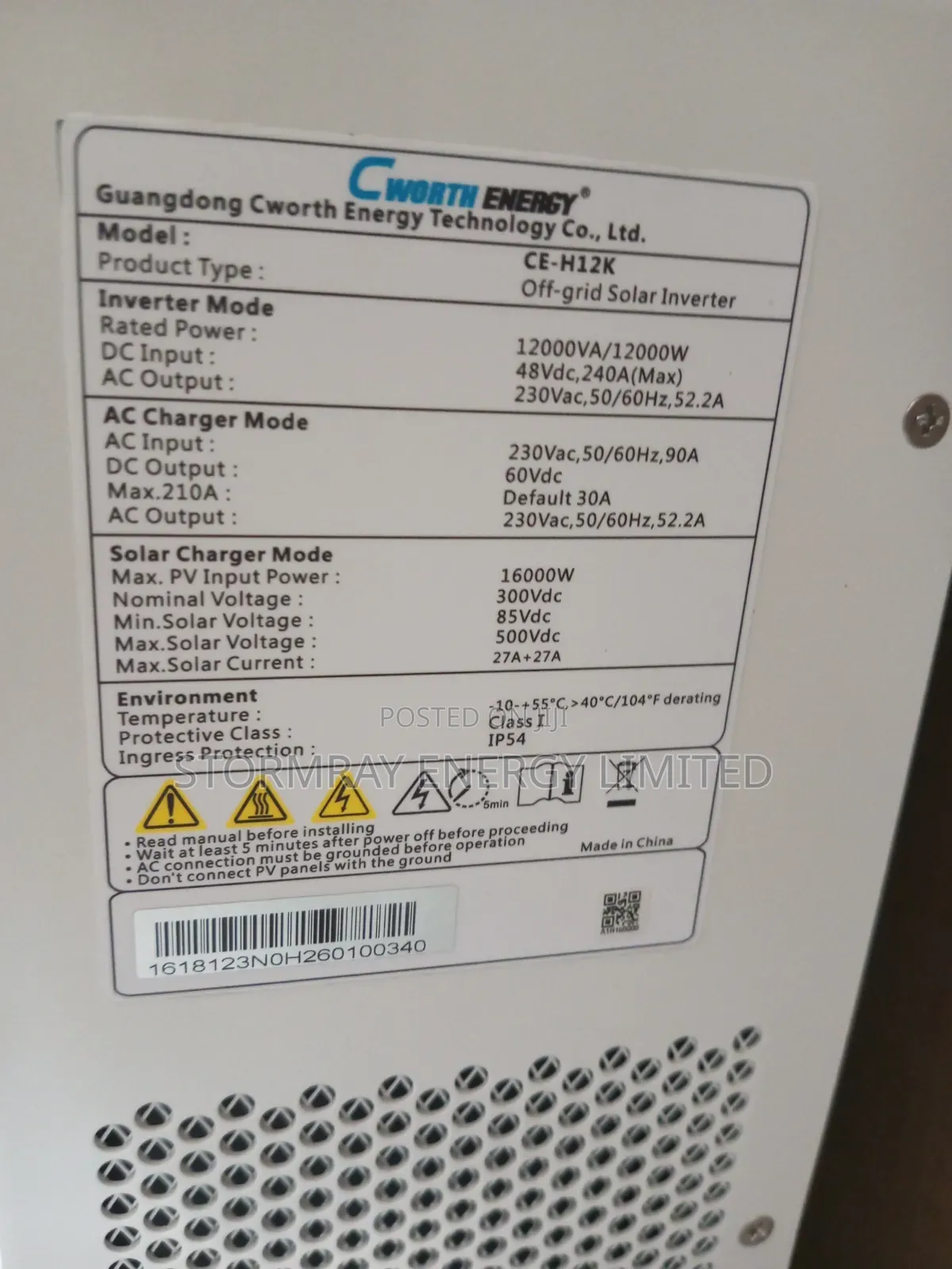 12kva CWorth Energy Hybrid Inverter