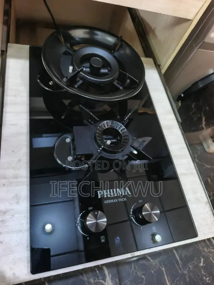 Quality PHIIMA Built-in Premium Luxury Flips Up 2 Burners Gas Cooker