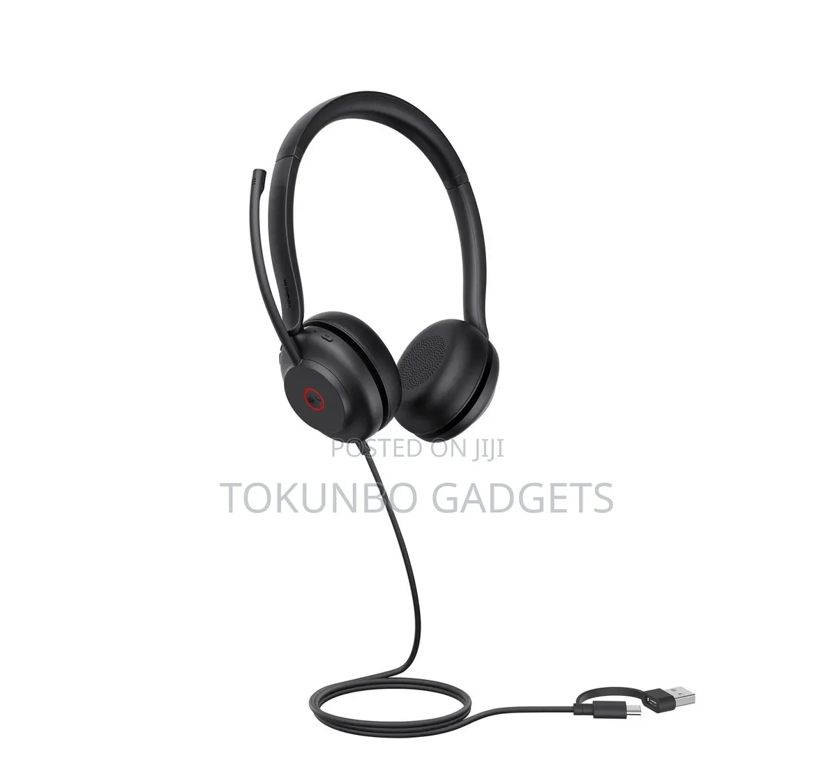 Yealink UH35 Binaural USBA/C Headset, Optimized for Teams