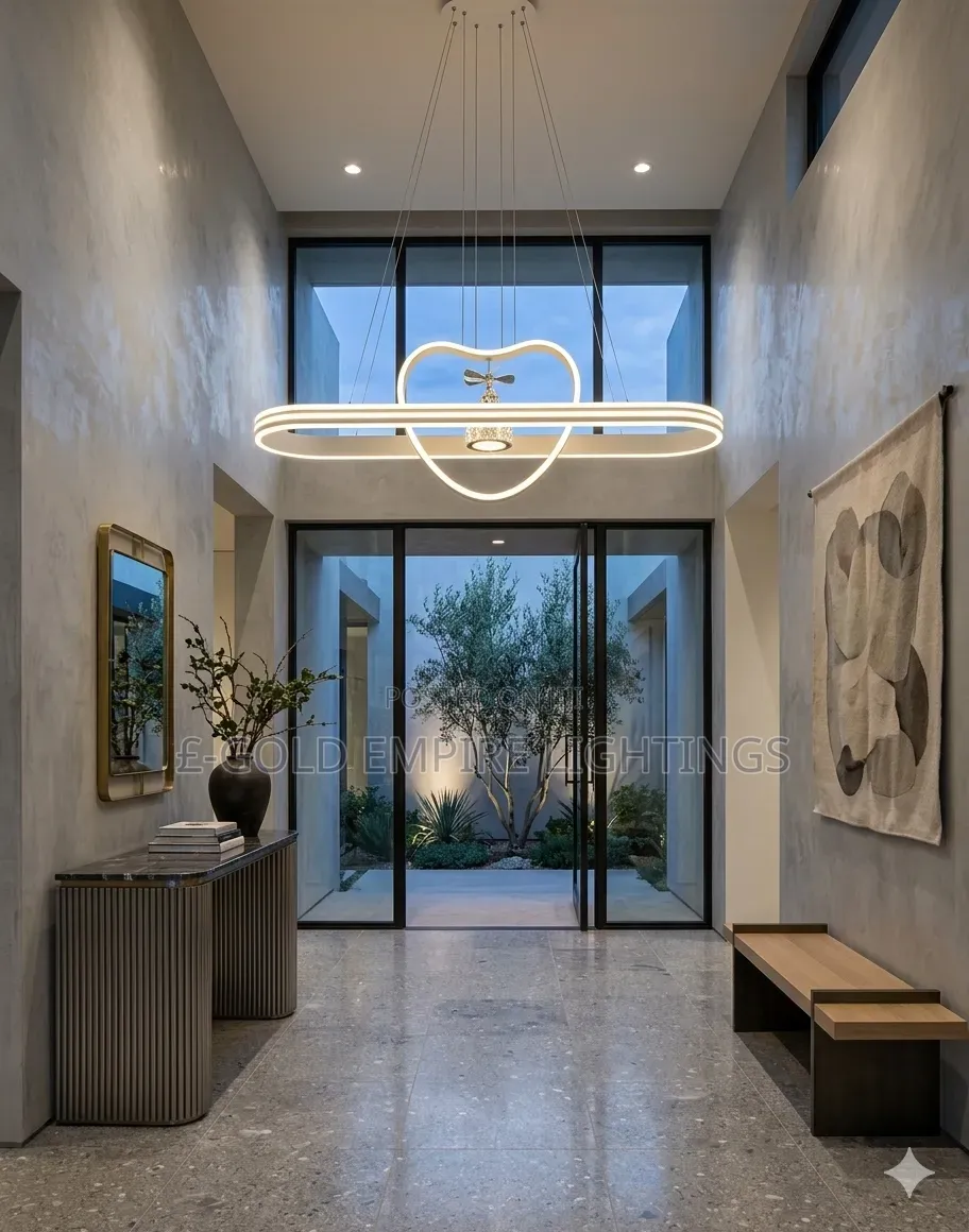 Modern Luxury LED Pendant Chandelier – Elegant Ring Design