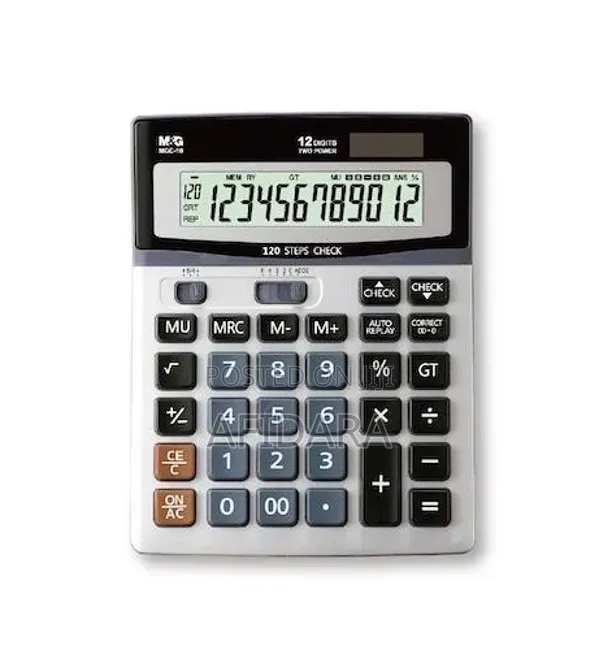 M G¬†120 Steps Check Correct Calculator 12 Digits Two Way Power