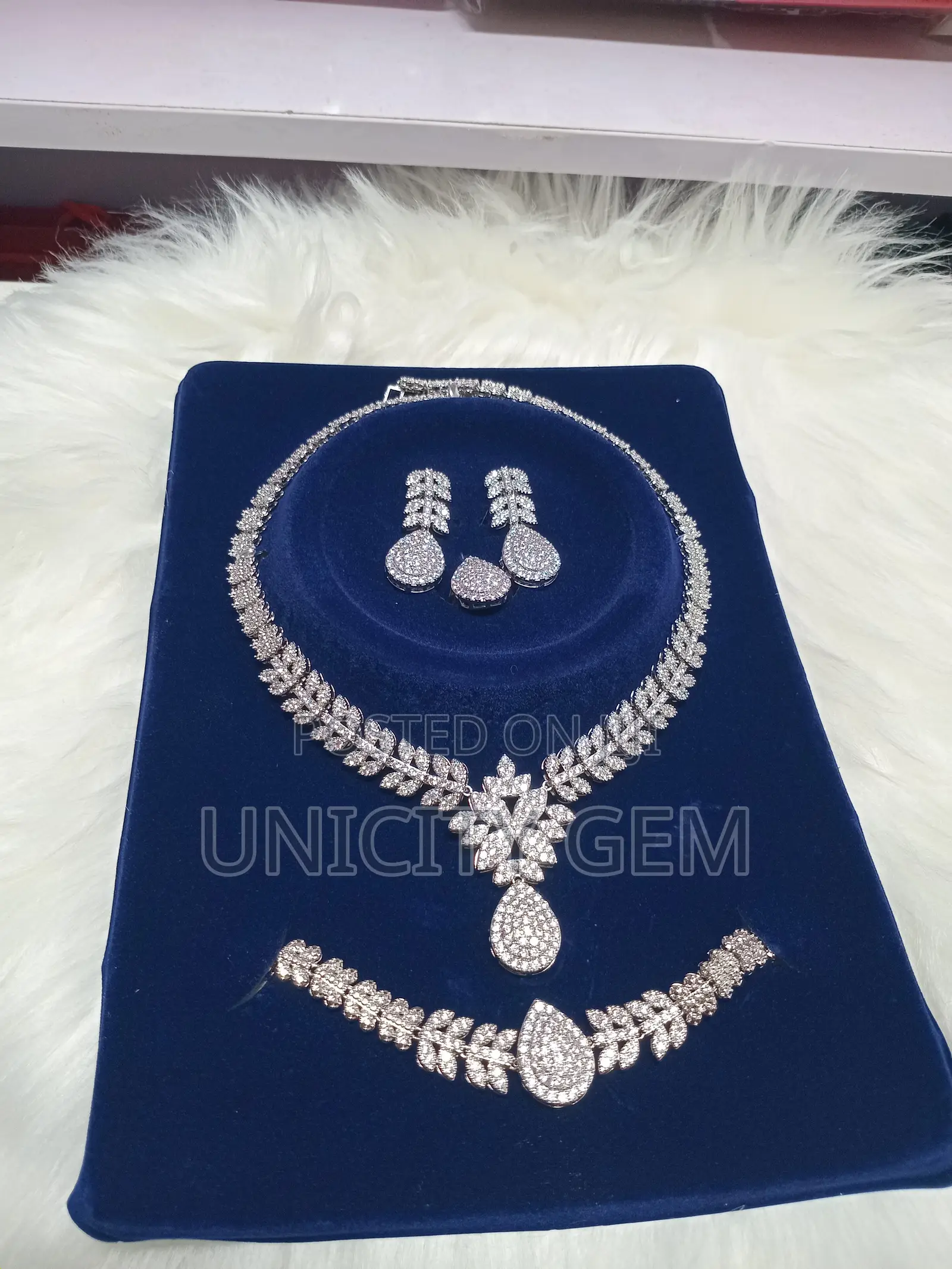 Luxury Zirconia Jewelry Set | Necklace, Earrings Bracelet
