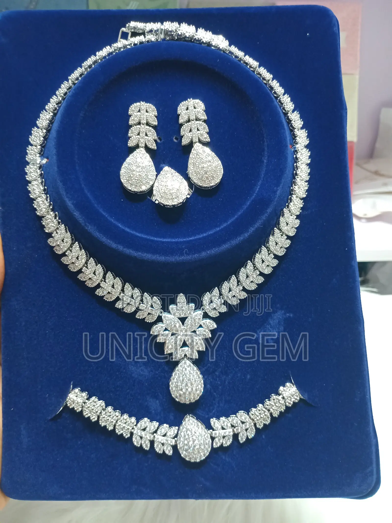 Luxury Zirconia Jewelry Set | Necklace, Earrings Bracelet