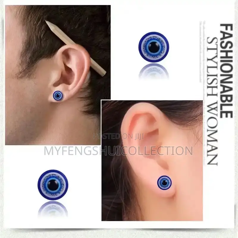 Fortified Blue Eye Earring for Protection and Goodluck