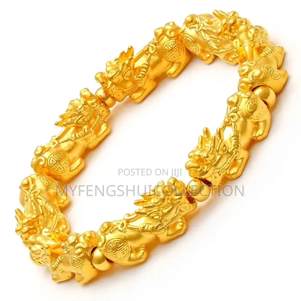 Fortified Golden Pixiu Wealth Bracelet for Wealth