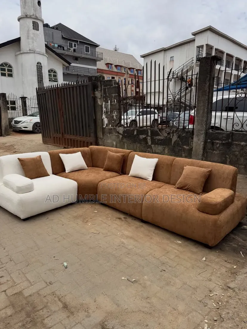 Custom Double Color L Shape Sofa Chair