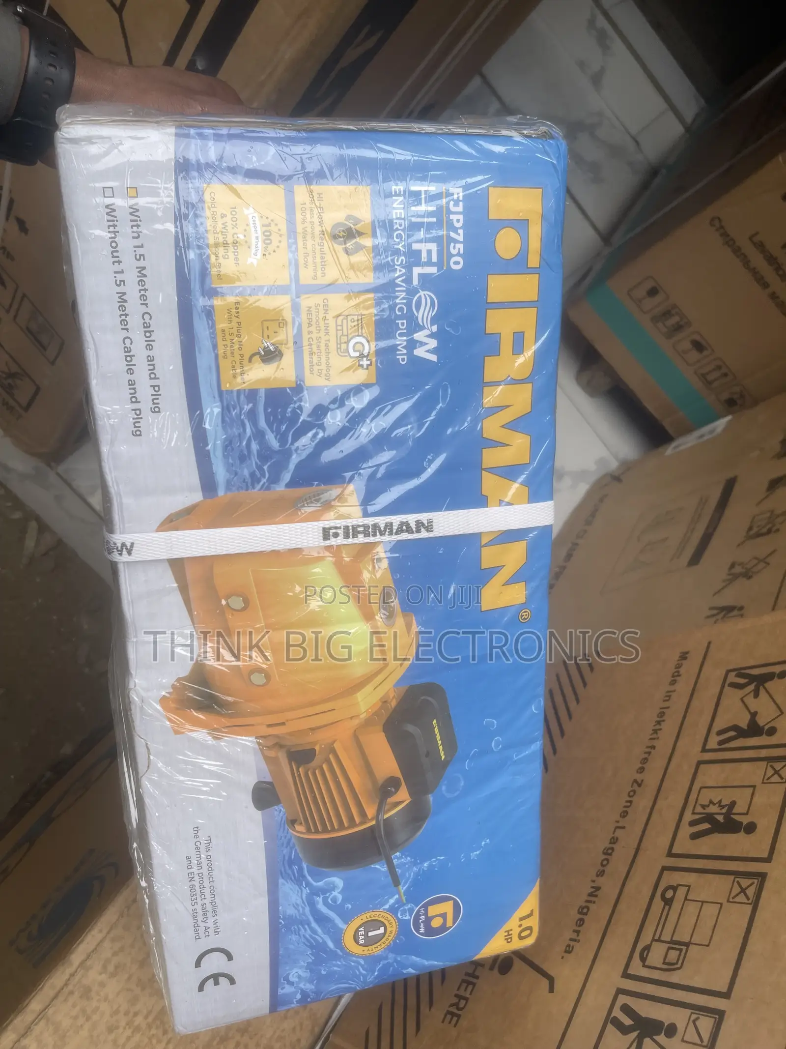 Brand New Firman 1.0HP Hi-Flow Energy Saving Water Pump