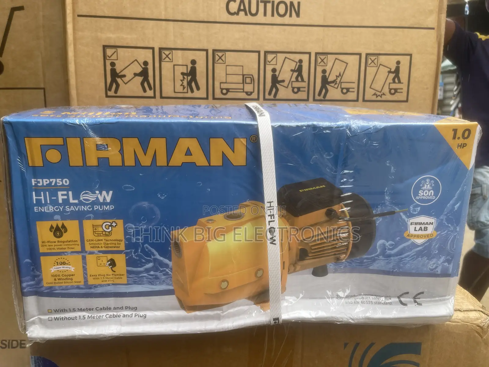Brand New Firman 1.0HP Hi-Flow Energy Saving Water Pump