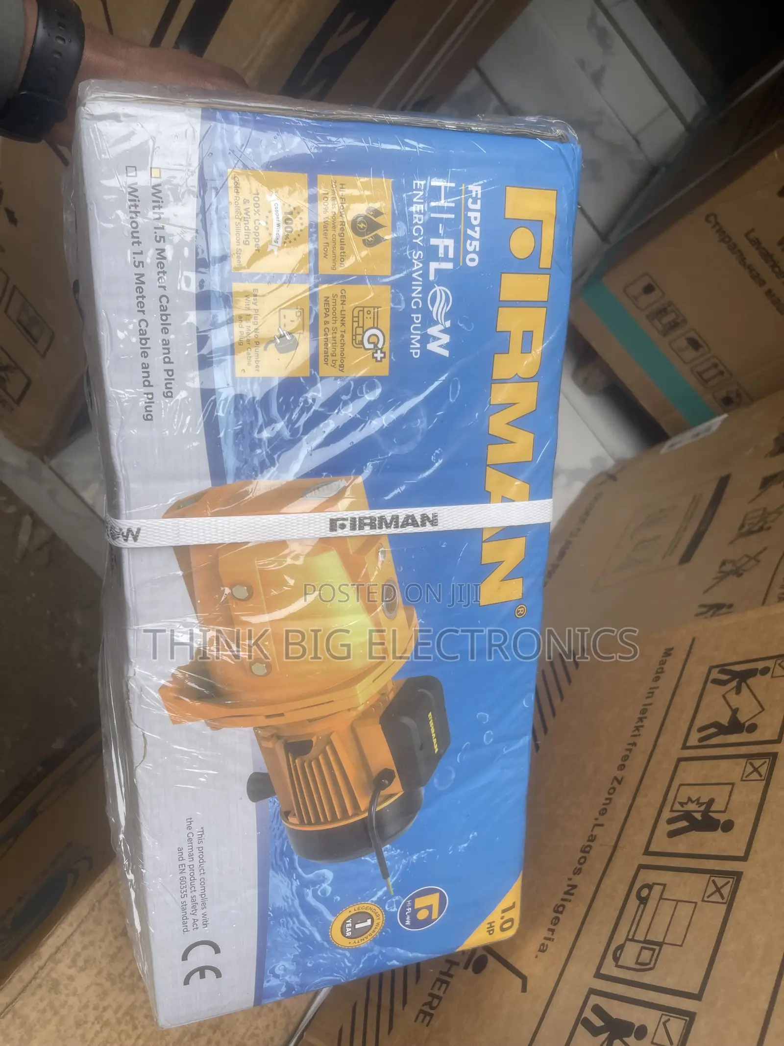Brand New Firman 1.0HP Hi-Flow Energy Saving Water Pump