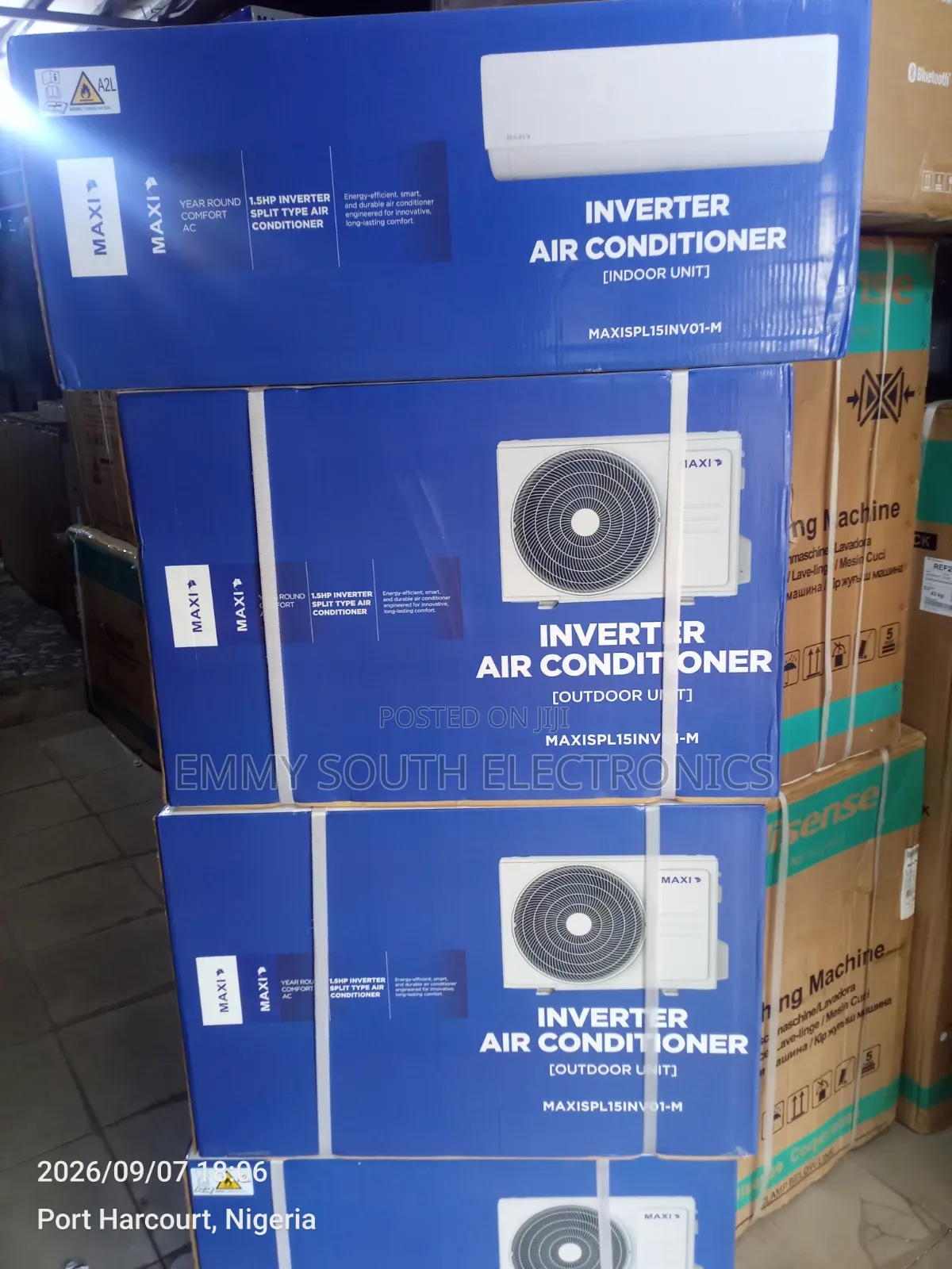 Maxi Inverter Split Units a/C 1.5 HP With 2 Years Warranty
