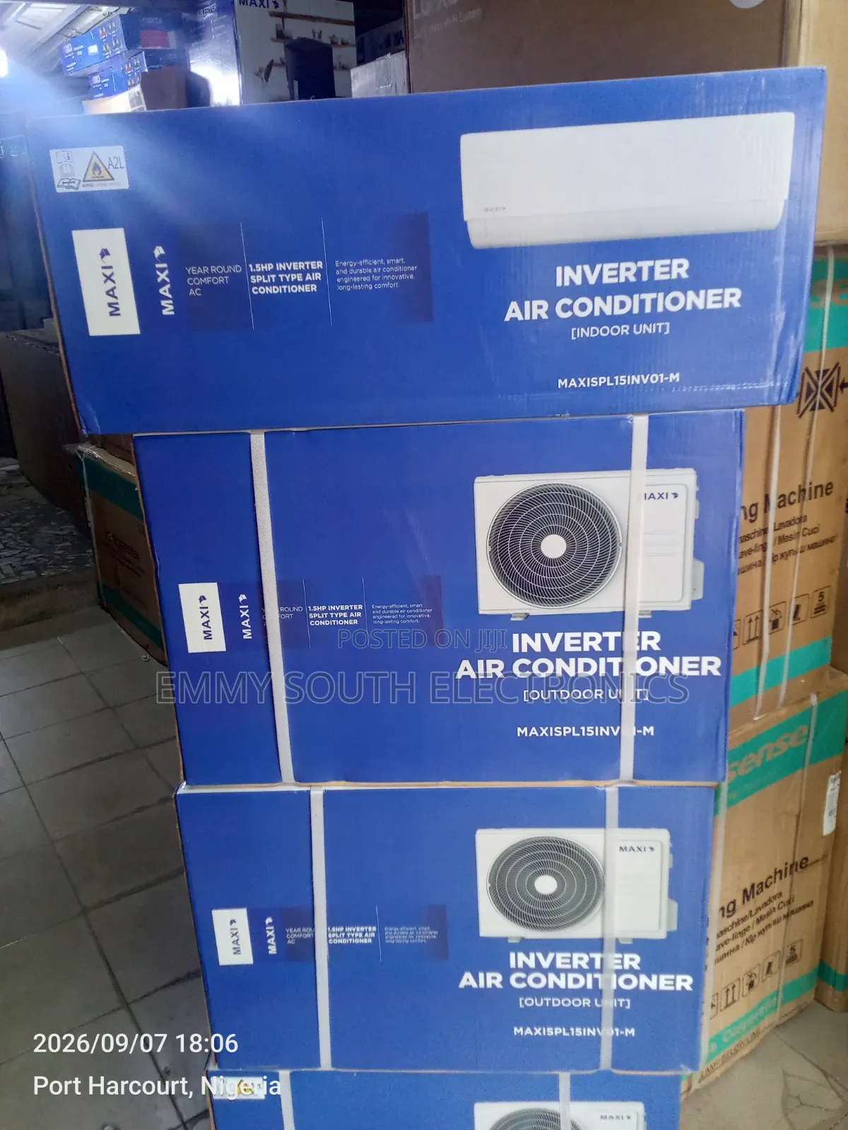 Maxi Inverter Split Units a/C 1.5 HP With 2 Years Warranty