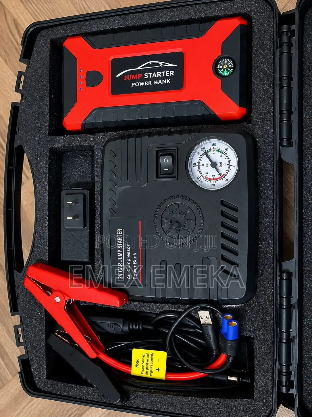High Power Automobile Jump Starter With Tyre Inflator