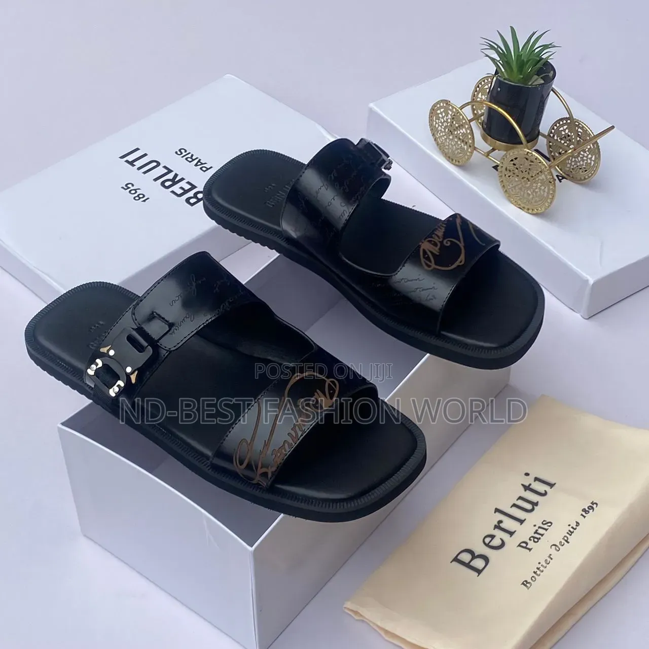 Berluti Leather Slippers