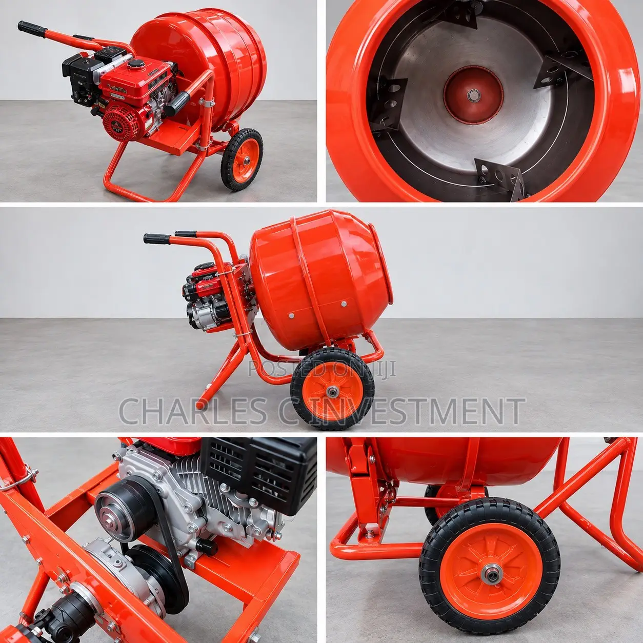 350L Petrol Concrete Mixer