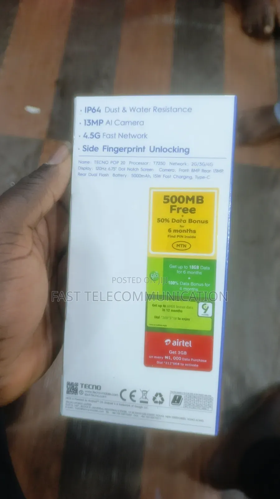 New Tecno Pop 20 128 GB