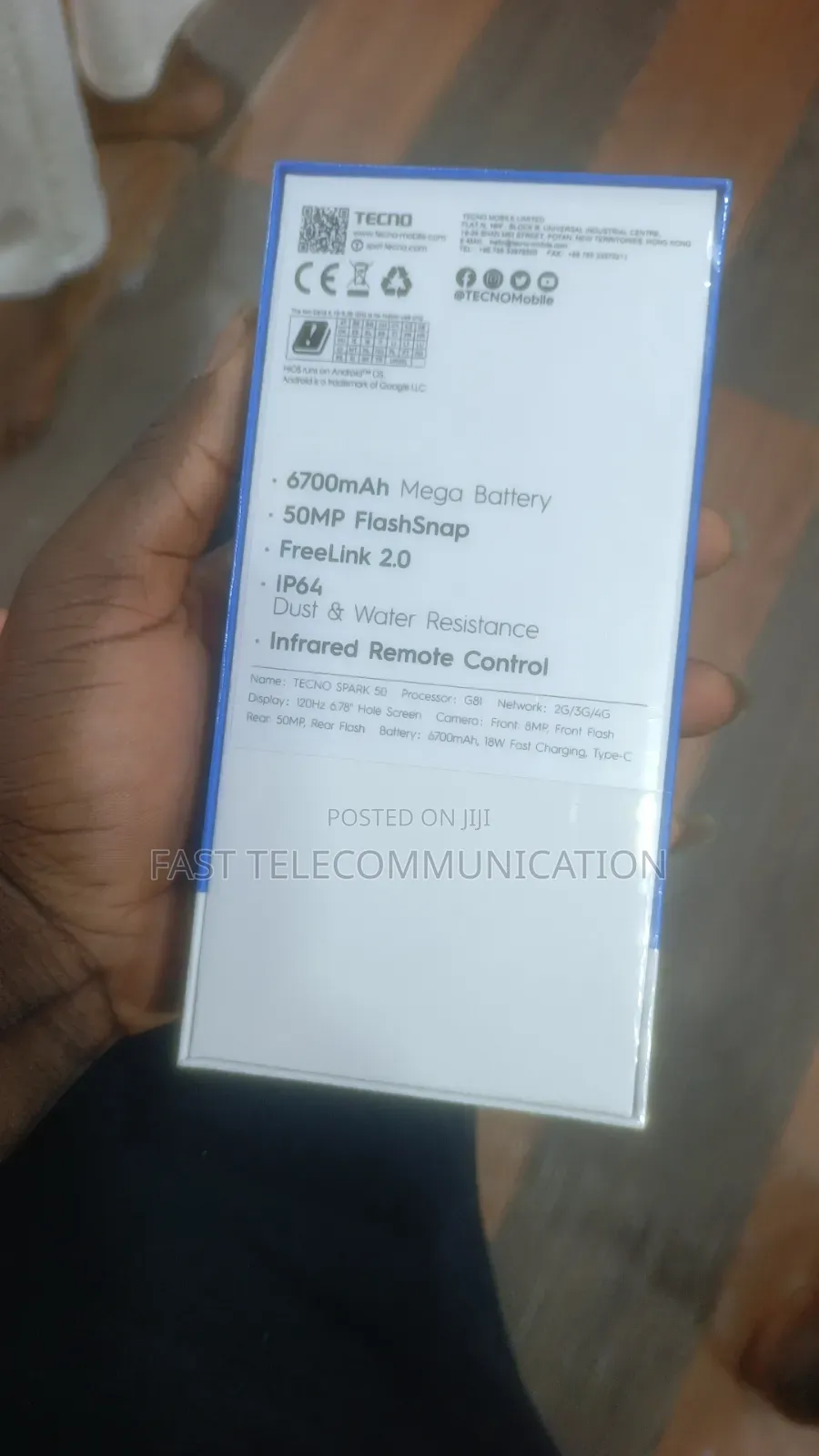 New Tecno Spark 50 128 GB Graphite