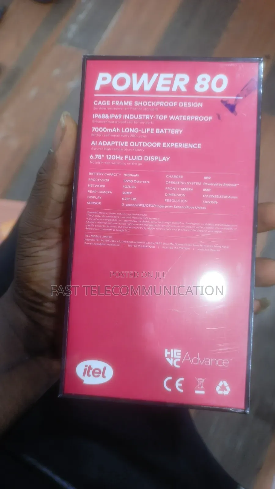 New Itel Power 80 128 GB