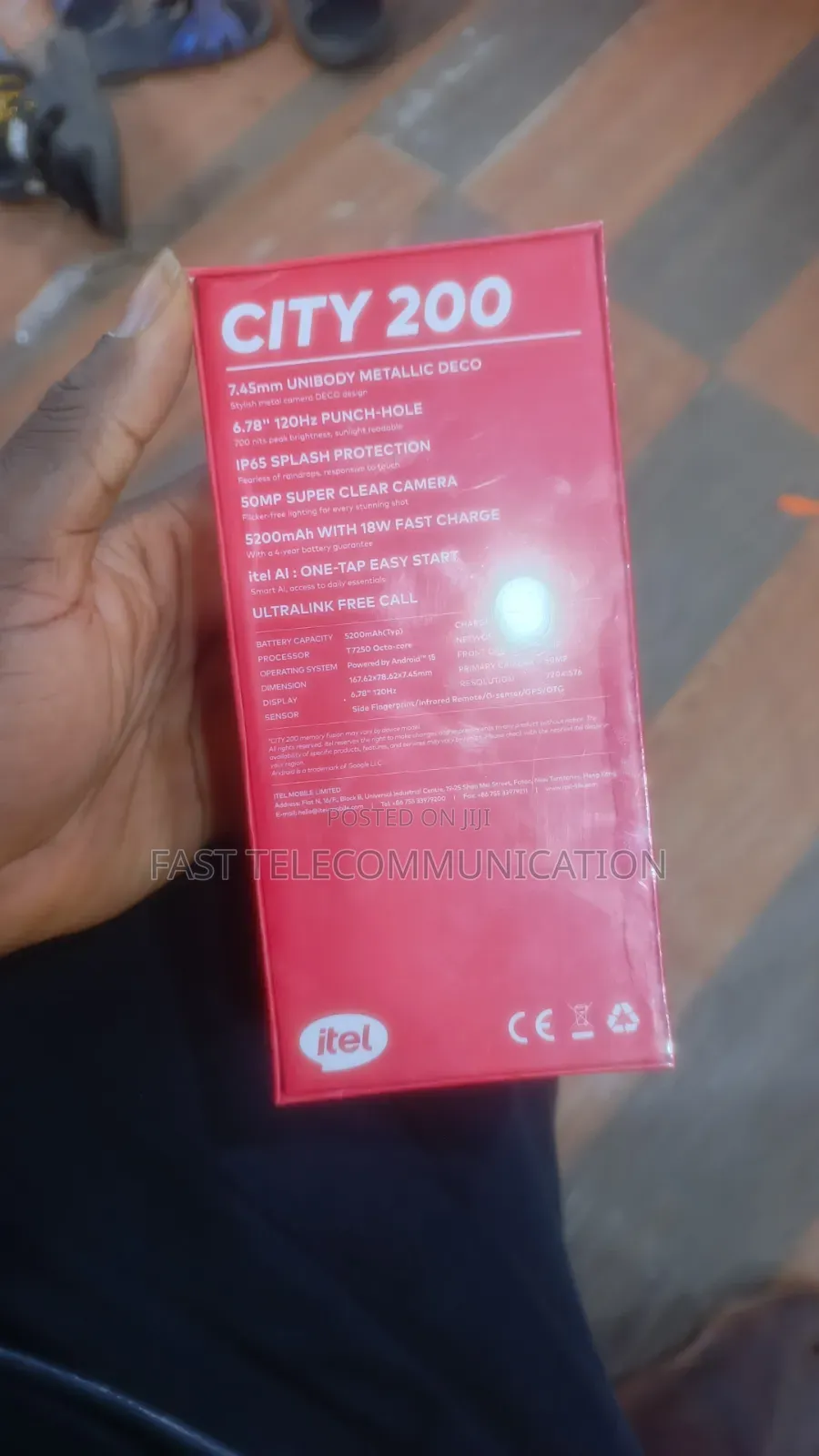 New Itel City 200 128 GB Purple