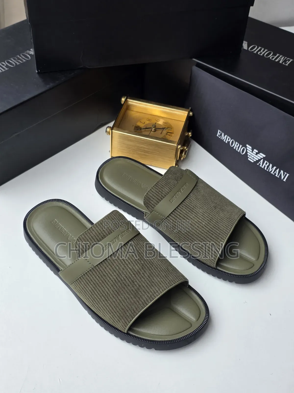 Emporium Armani Slippers for Sale