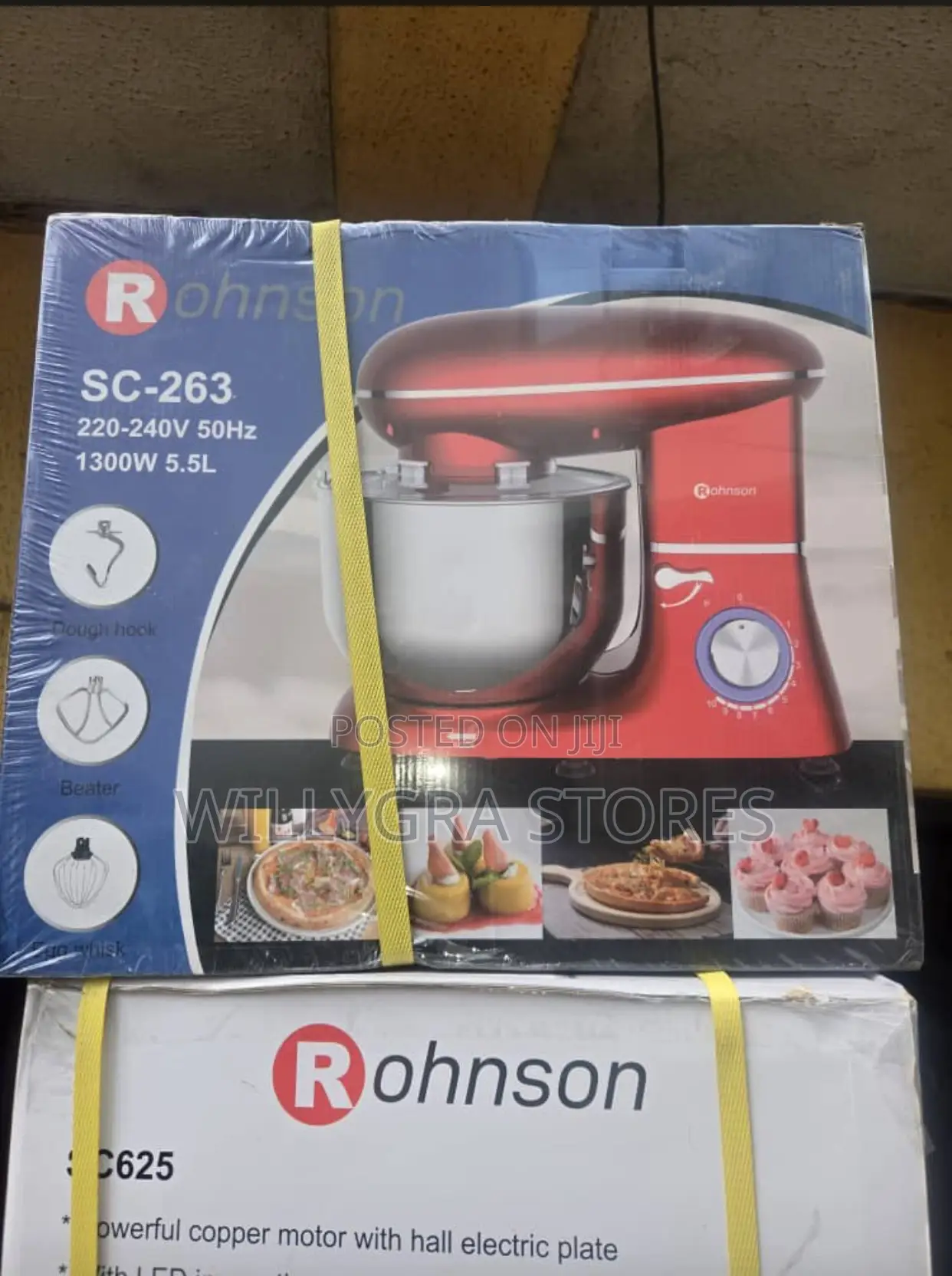 Rohnson 5.5L Industrial Cake Mixer-1300watts