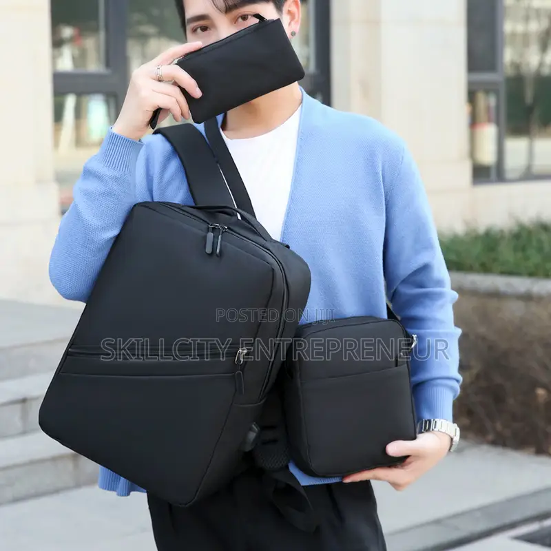 3-in-1 Premium Laptop Backpack Set
