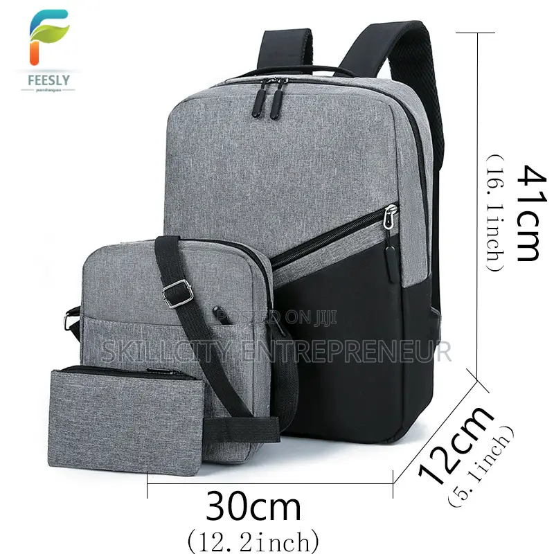 3-in-1 Premium Laptop Backpack Set